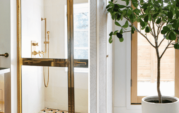 Two images of clean and modern interiors. Both spotless and deeply cleaned and organized.