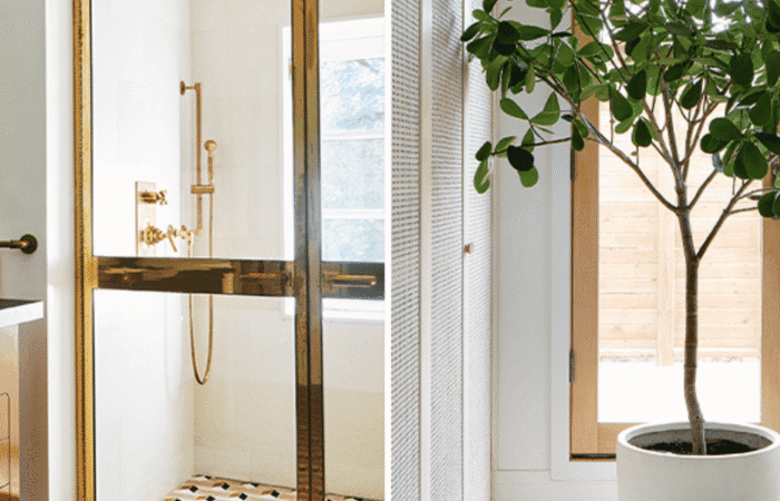 Two images of clean and modern interiors. Both spotless and deeply cleaned and organized.
